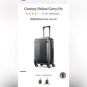 Hartmann century Deluxe Carryon-New no tags